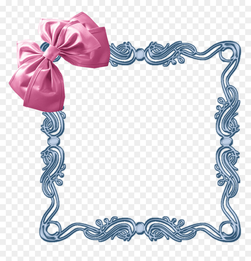 Shabby Chic Borders, HD Png Download - cute bow png
