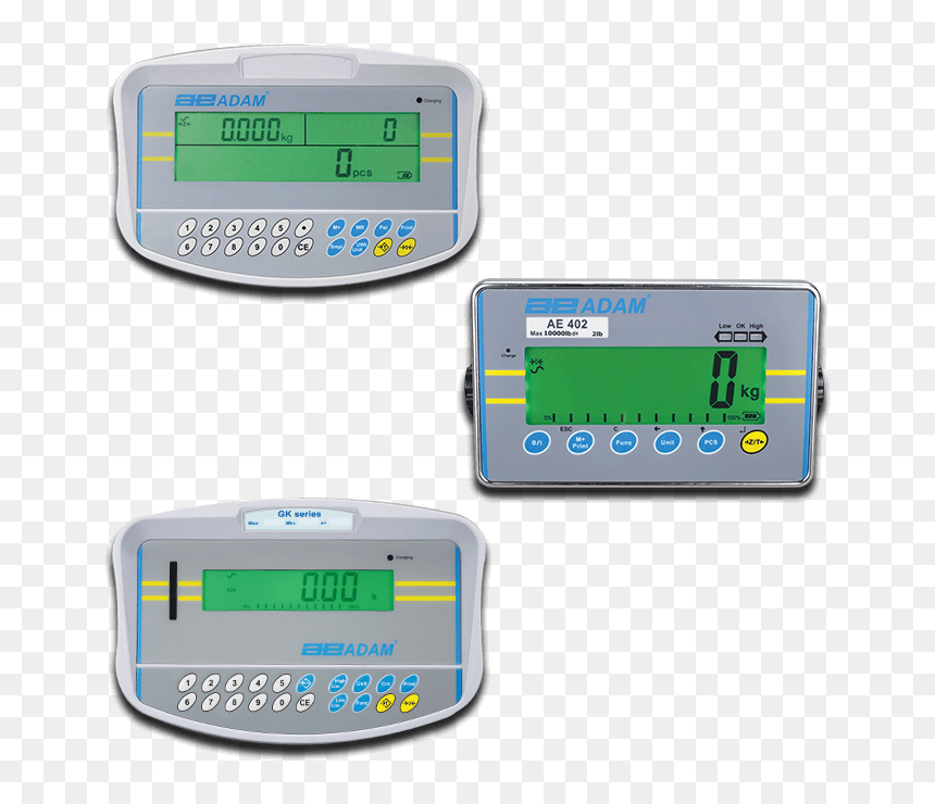 Weighing Indicators From Adam Equipment - Digital Clock, HD Png Download - digital scale png