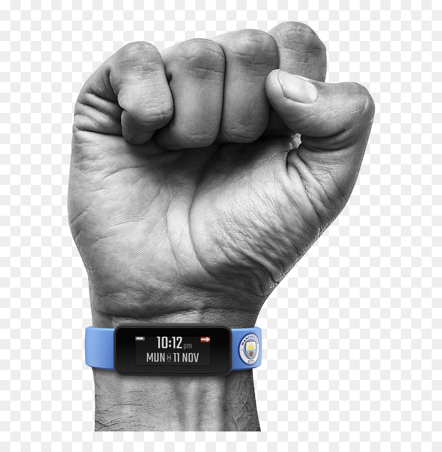 Fist With Fantom - Manchester City Smart Band, HD Png Download - manchester city png
