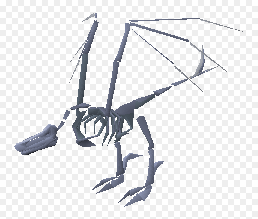Old School Runescape Wiki - Skele Wyvern, HD Png Download - skeletal system png