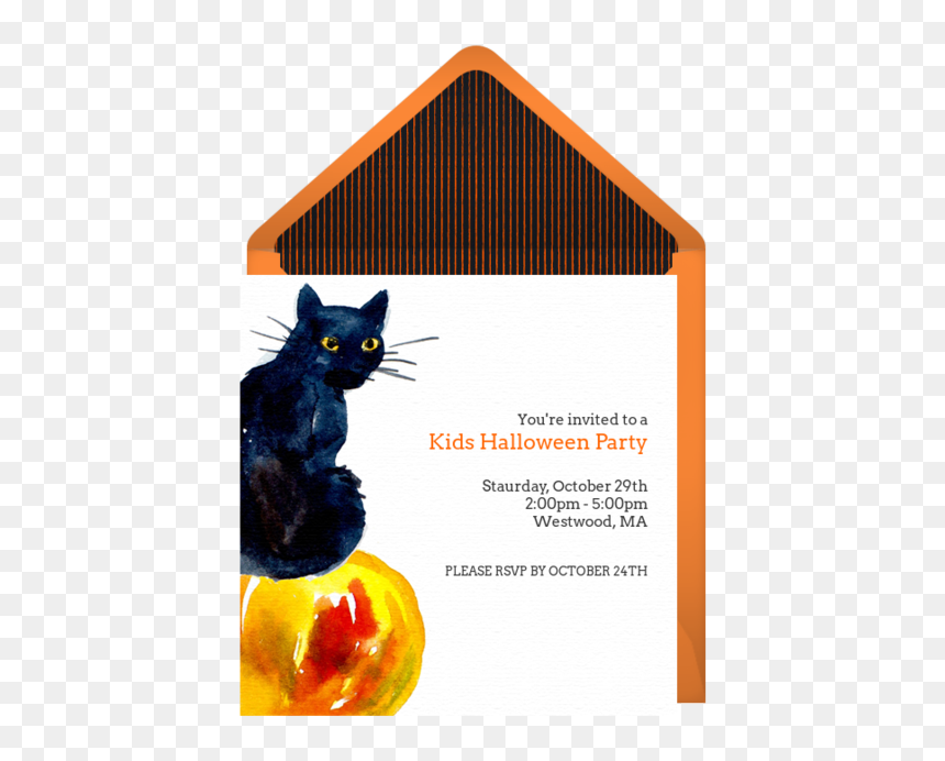 Black Cat, HD Png Download - halloween black cat png