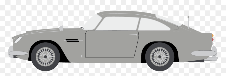 1963 Aston Martin Db5 - Aston Martin Bond Illustration Top View, HD Png Download - cars top view png