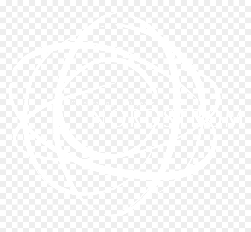 Nordstrom Logo Black And White - Johns Hopkins Logo White, HD Png Download - nordstrom png