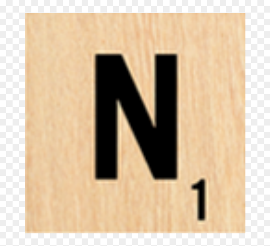 #scrabbleletter #scrabble #letter #n - Wood, HD Png Download - scrabble png