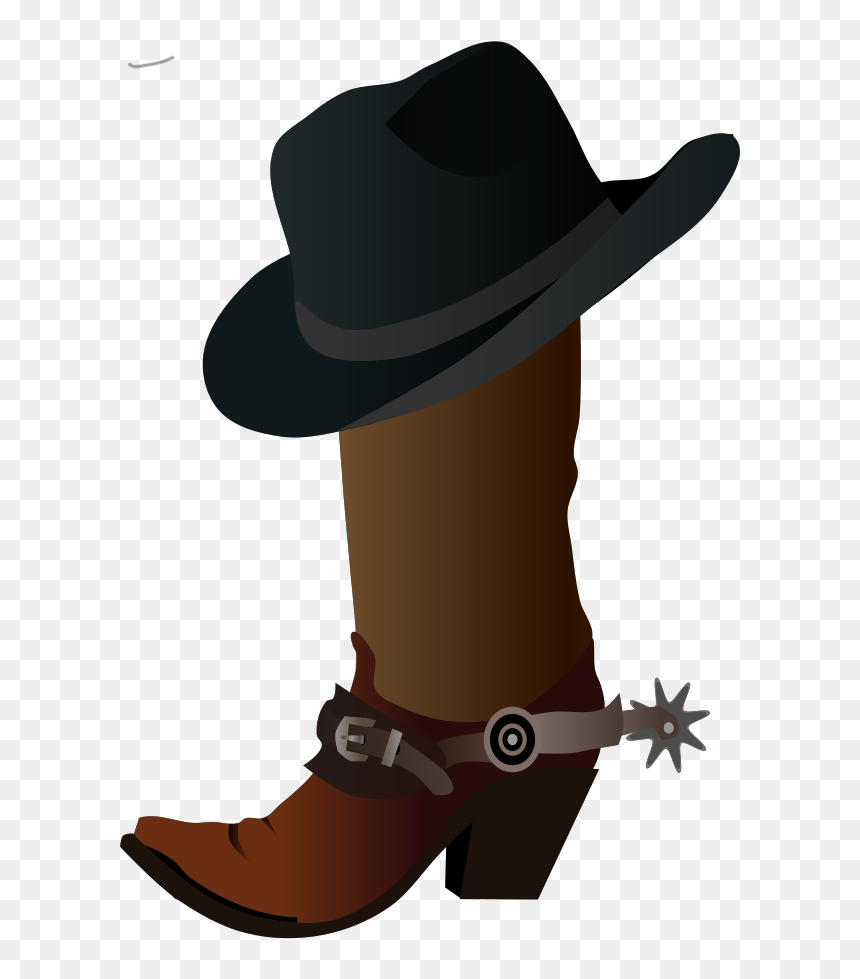 Cowboy Boot And Hat, HD Png Download - cowboy boots and hat png