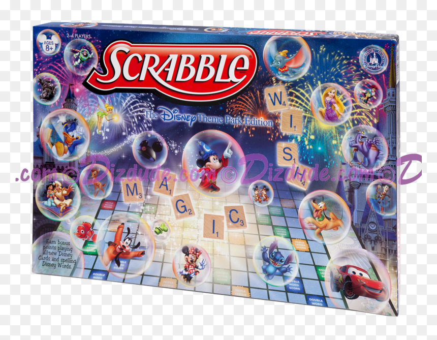 Disney World Scrabble Theme Park Edition © Dizdude - Disney Toy Games, HD Png Download - scrabble png