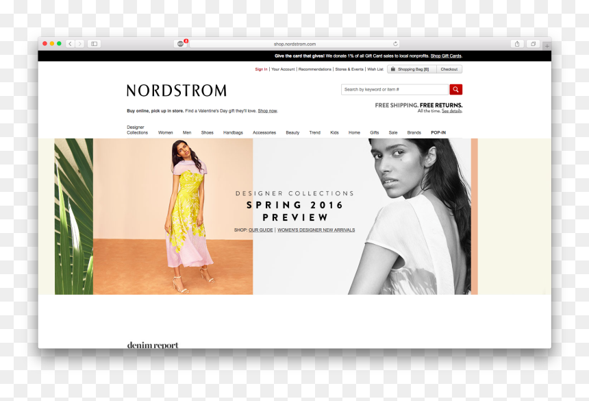 Web Page, HD Png Download - nordstrom png