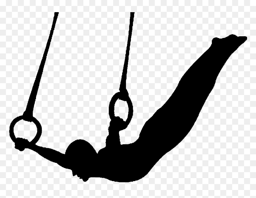 Male Gymnast Silhouette Clipart Minnesota Golden Gophers - Transparent Background Male Gymnast Silhouette, HD Png Download - gymnast silhouette png