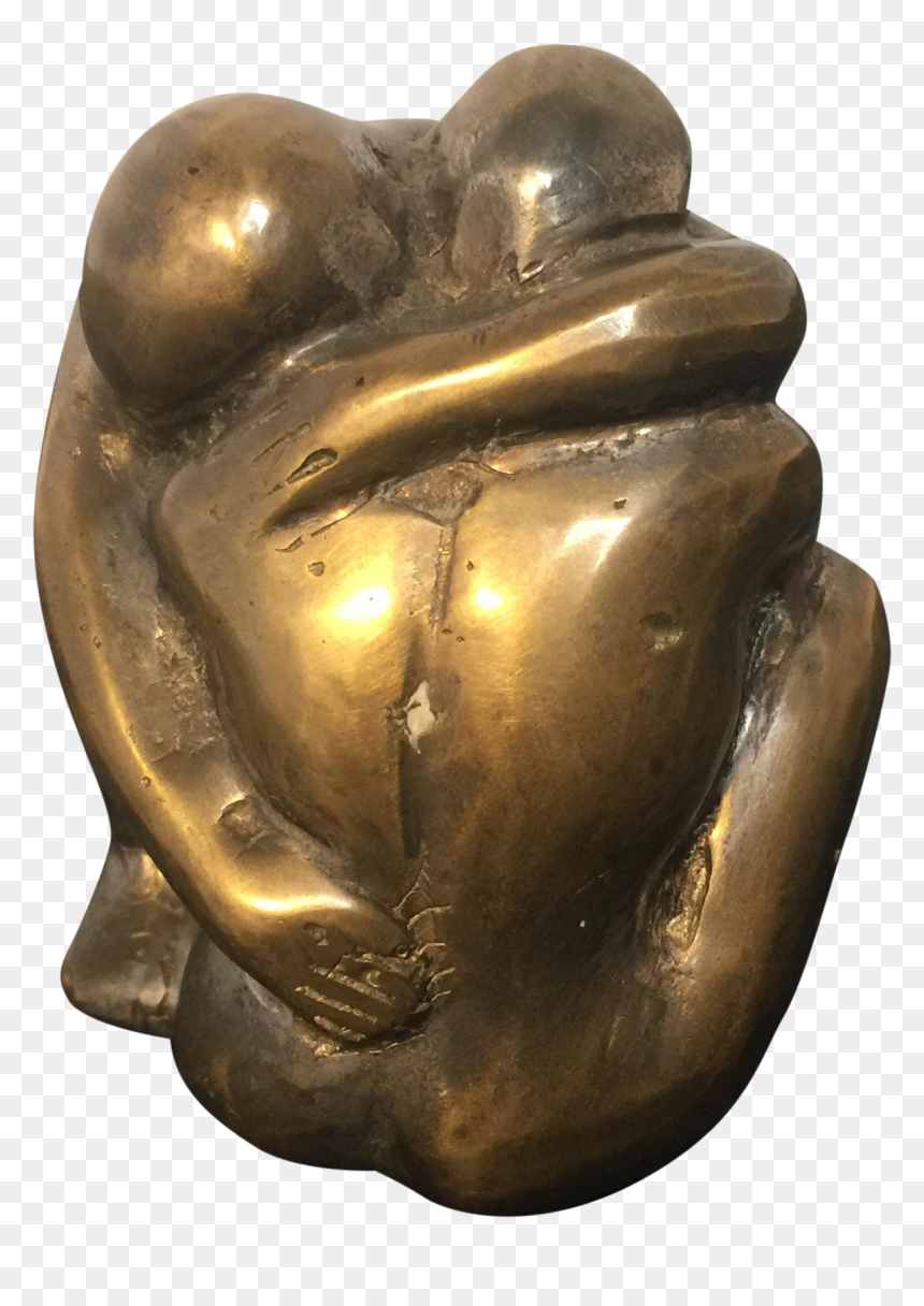 Embracing Lovers Statue Png - Bronze Sculpture, Transparent Png - lovers png