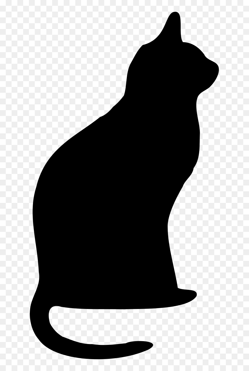 Cat 5 Clipart By Inky2010 - Black Cat Clip Art Free, HD Png Download - halloween black cat png