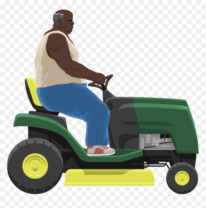 Man Mowing Lawn Png - Lawnmower Guy Happy Wheels, Transparent Png - happy guy png