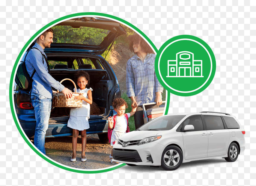 Bergstrom Guest Service - Picnic Family With Car, HD Png Download - cars top view png