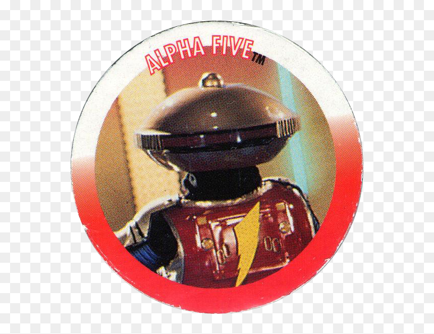 Players Biscuits Power Rangers Alpha-five - Badge, HD Png Download - red power ranger png