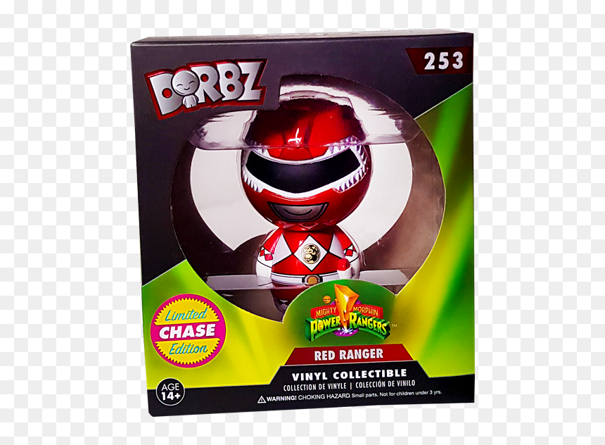 Funko Dorbz Power Rangers Red Ranger Vinyl Figure Free - Mighty Morphin Power Rangers, HD Png Download - red power ranger png