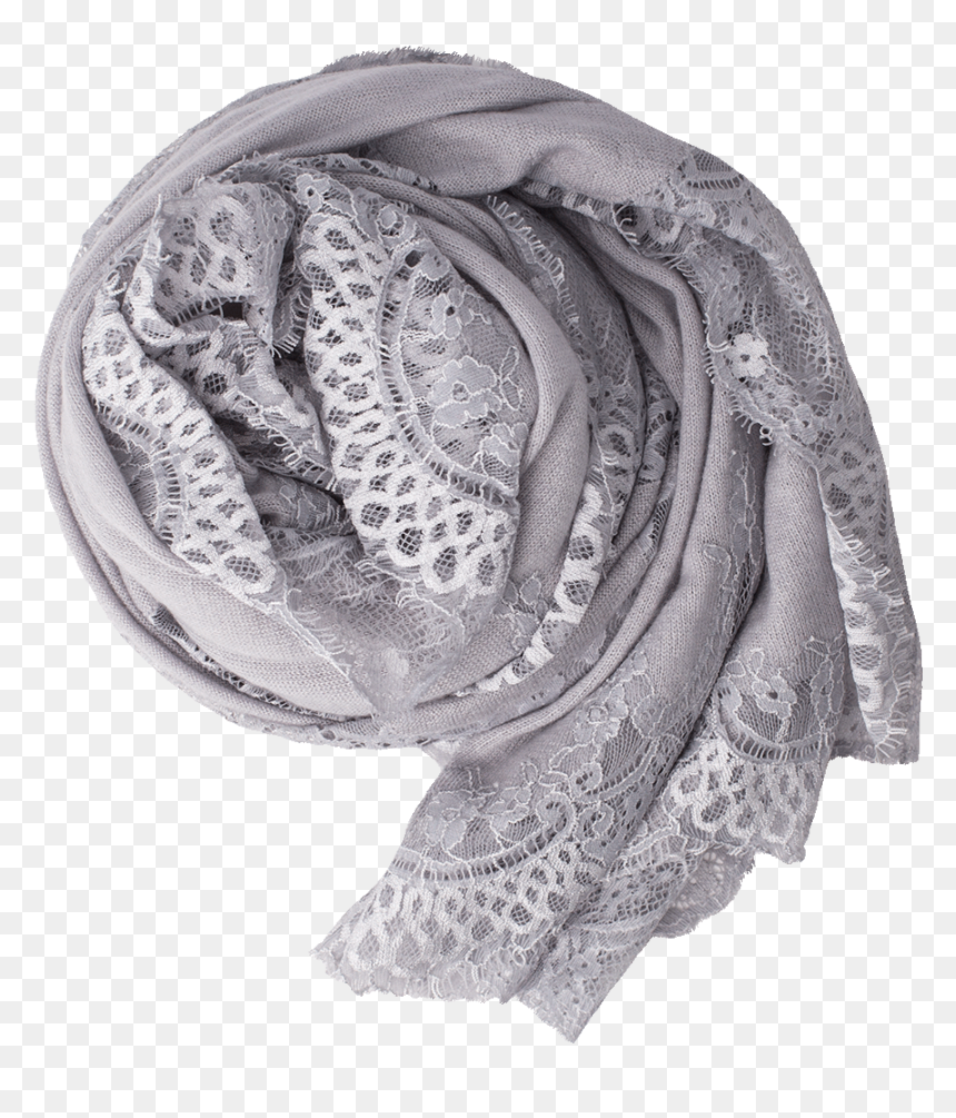 Scarf, HD Png Download - vintage lace border png