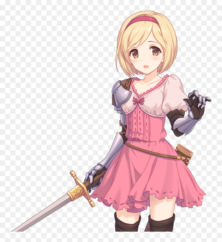 Cute Human Longsword Djeeta Djeeta Normal Collabo001 - Granblue Fantasy Djeeta Princess Connect, HD Png Download - longsword png