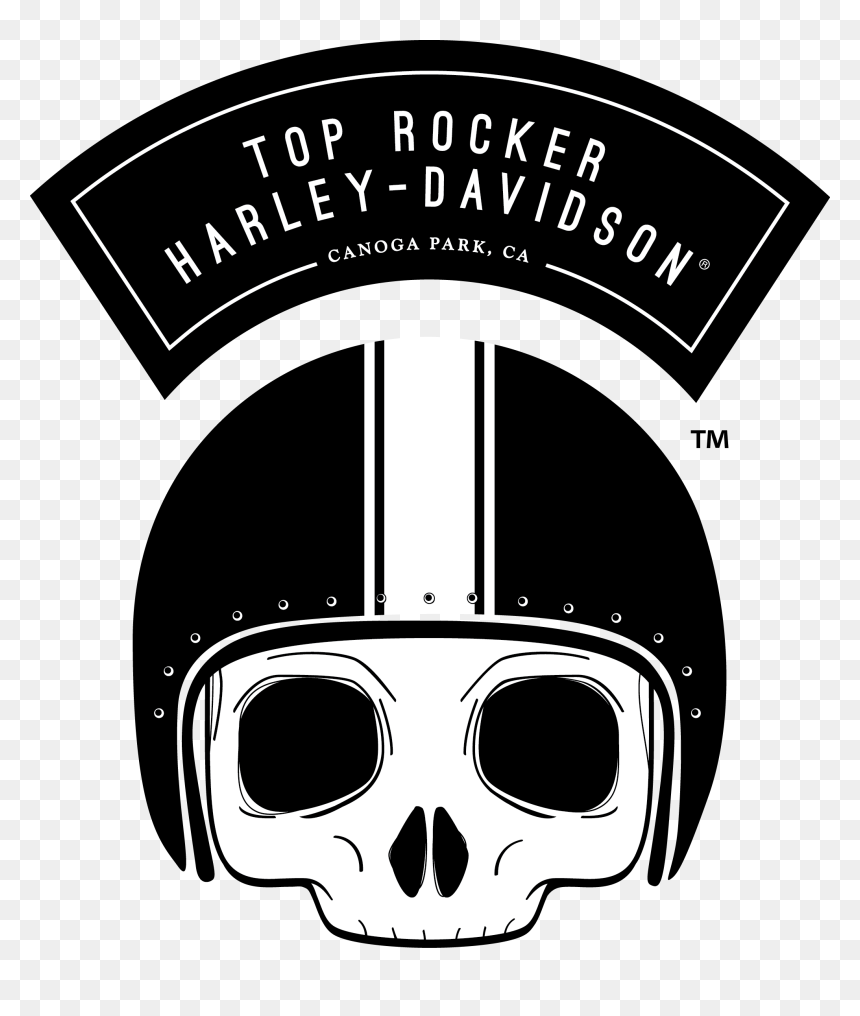 4 Top Rocker Harley - Top Rocker Harley Logo, HD Png Download - rocker png