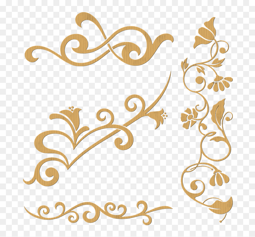 Transparent Osama Png - Flowers Ornaments Design Clipart Black And White, Png Download - osama png