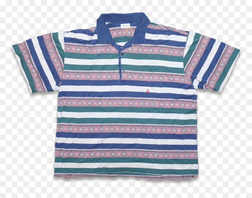 Vintage Pattern Polo Medium - Polo Shirt, HD Png Download - vintage swirl png