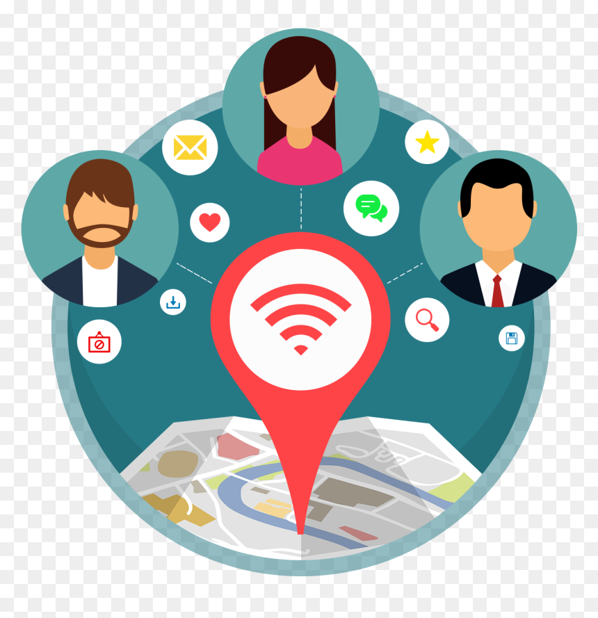 Transparent Wifi Icon Png - Illustration, Png Download - wifi icon png transparent