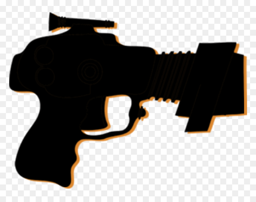 Transparent Revolver Clipart - Laser Gun Clipart, HD Png Download - pistol silhouette png