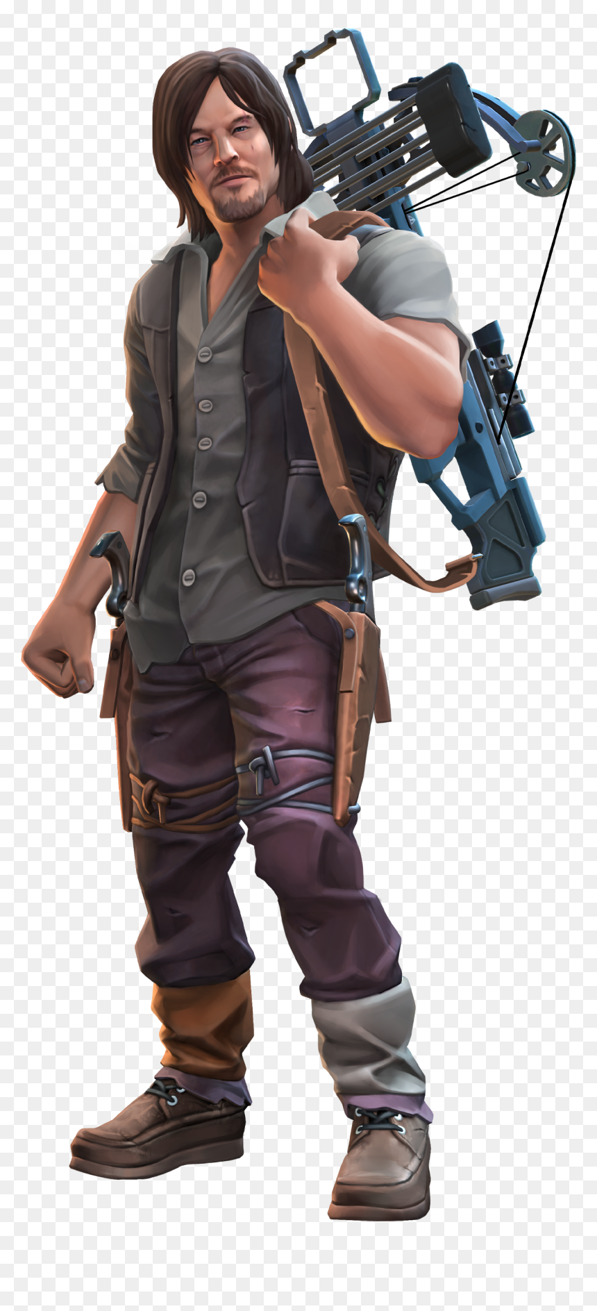 1 - Assault Rifle, HD Png Download - the walking dead rick png