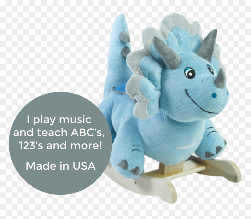 Transparent Baby Dinosaur Png - Blue Dinosaur Rocking Horse, Png Download - rocker png