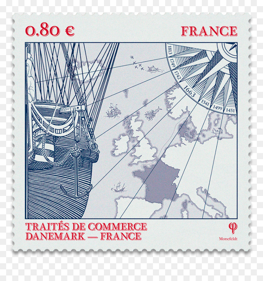 Trade, France, - Postage Stamp, HD Png Download - vintage postage stamp png