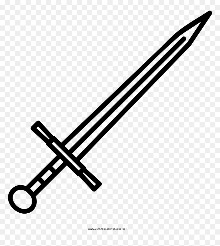 Longsword Coloring Page - Sv 98 Surviv Io, HD Png Download - longsword png