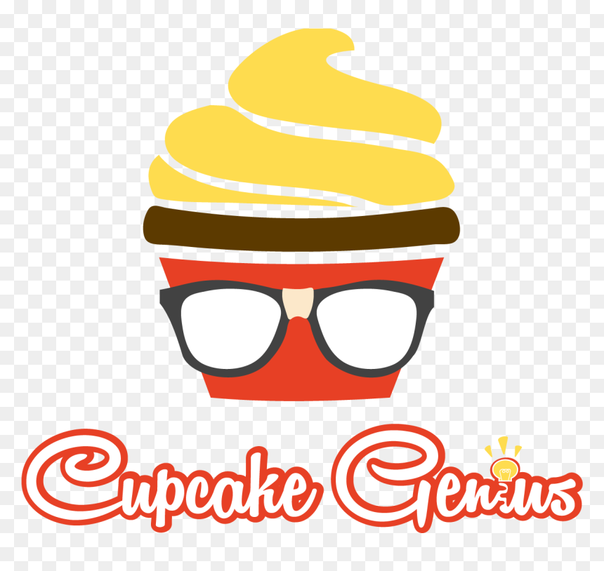 Cupcake Genius Logo Small Business Logo Design Sundayfunday - Logo, HD Png Download - cupcake logo png