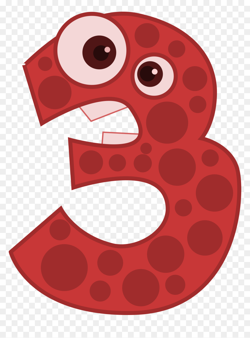 3 Number Png Download Image - Number 3 For Kids, Transparent Png - roman numeral 2 png
