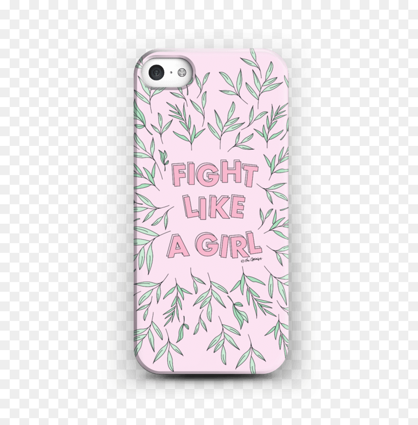 Fight Like A Girl Case Iphone 5/5s - Mobile Phone Case, HD Png Download - fight like a girl png