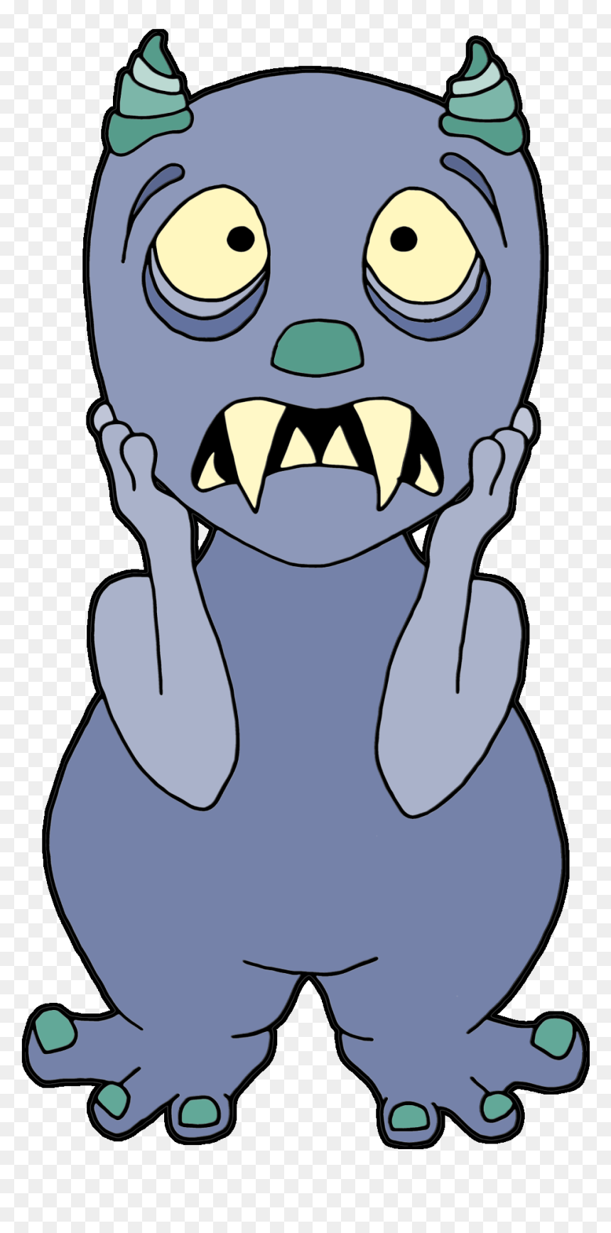 Cartoon, HD Png Download - scared mouth png