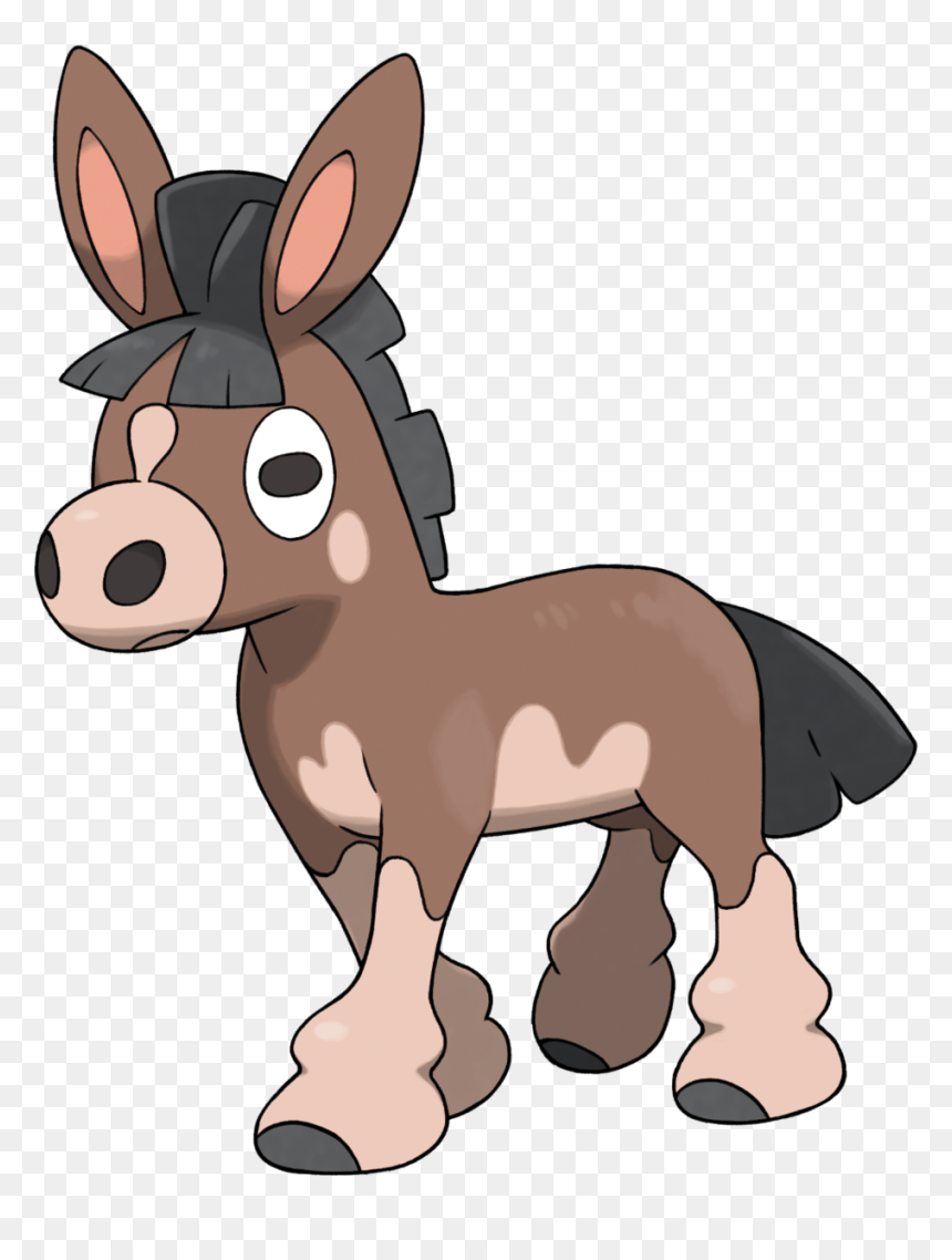 Mudbray Pokemon, HD Png Download - burro png