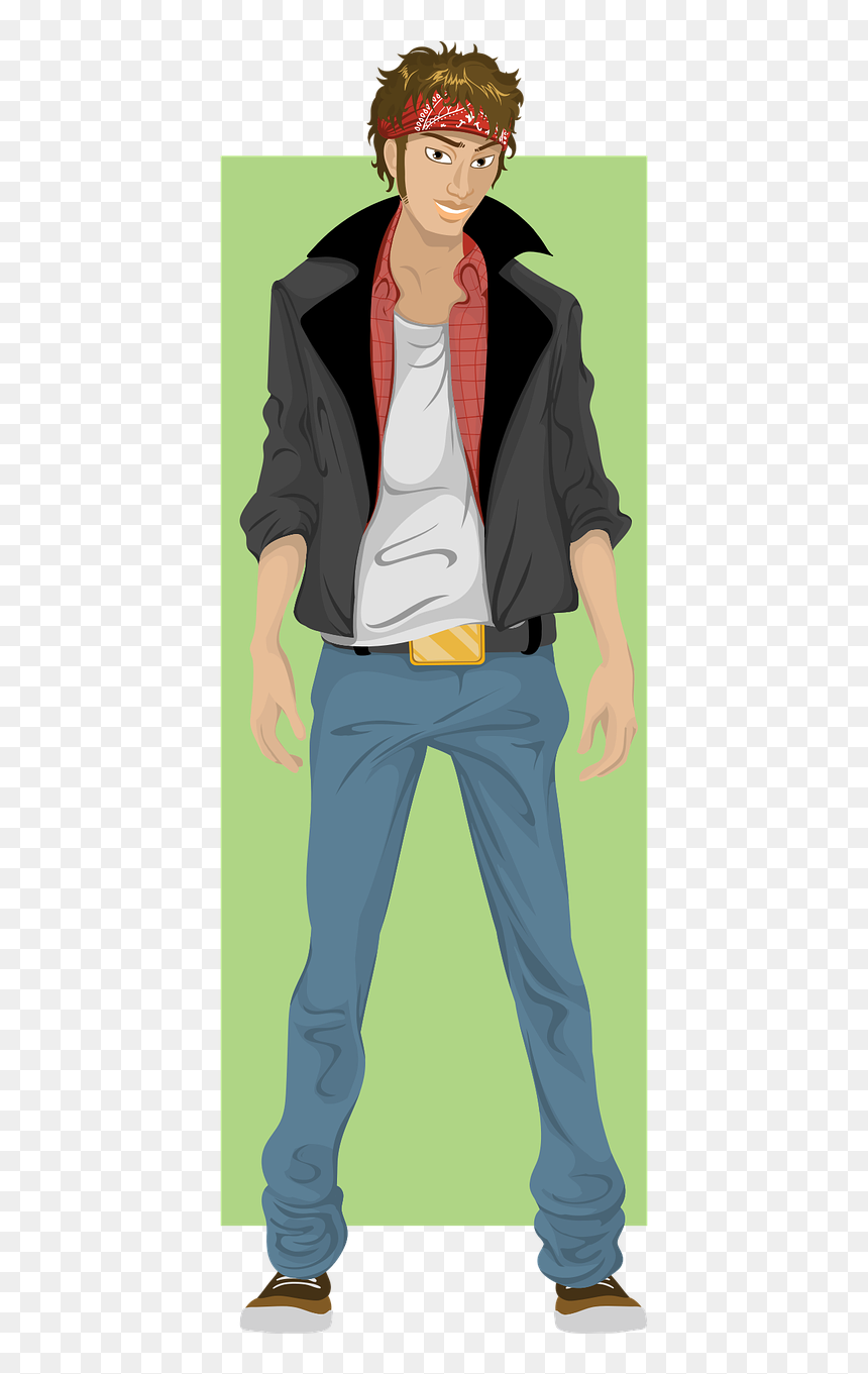Clipart Cool Guy, HD Png Download - rocker png