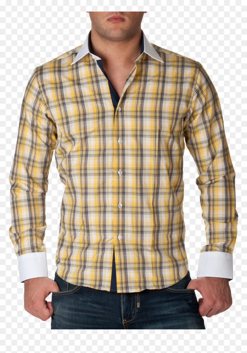Check Full Dress Shirt Yellow Png Image - Shirt Pic Png, Transparent Png - yellow shirt png