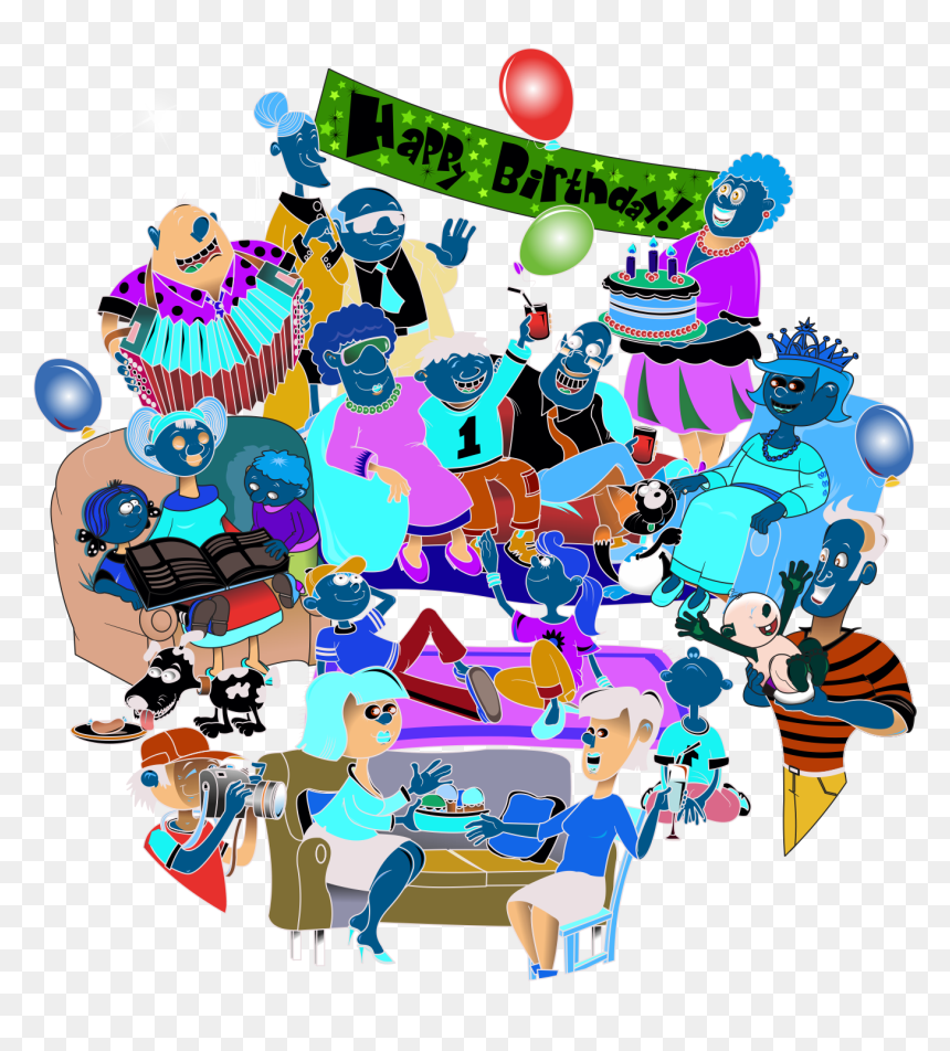 Clipart Family Extended Family, HD Png Download - family reunion png