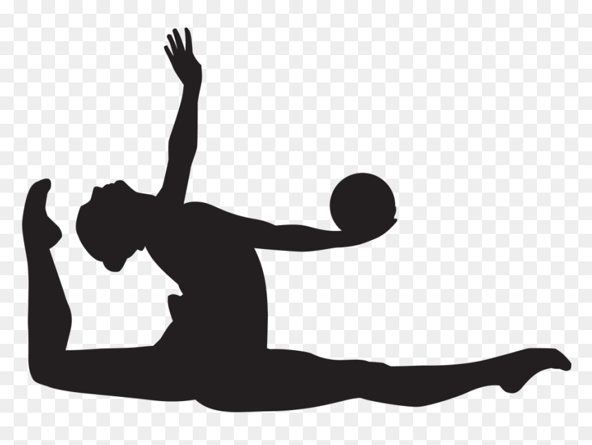 Rhythmic Gymnastics Sport Silhouette - Sports Silhouettes, HD Png Download - rocker png