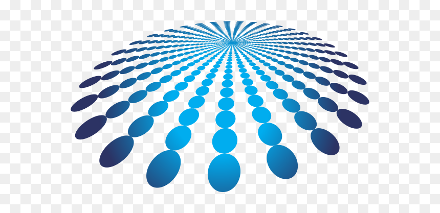 Blue Dots Burst - Circle, HD Png Download - blue burst png