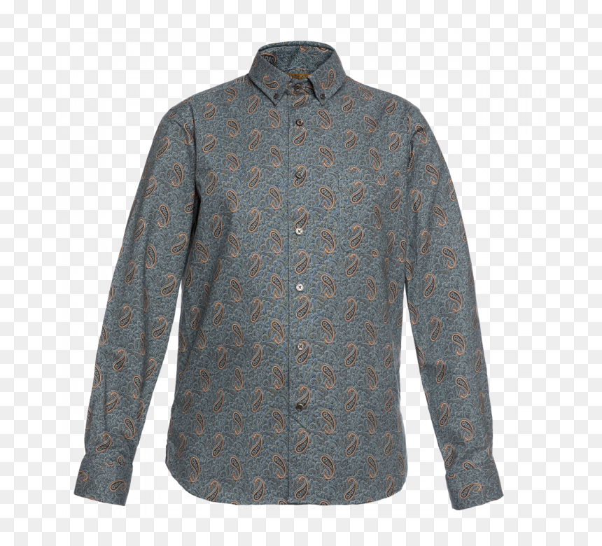 Long-sleeved T-shirt, HD Png Download - paisley pattern png