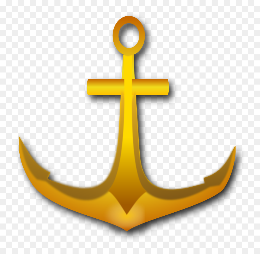 How To Set Use Golden Anchor Clipart , Png Download - Golden Anchor Clipart, Transparent Png - anchor clipart png