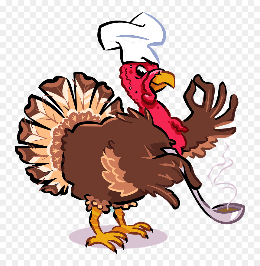 Turkey Chef Clipart - Let The Turkey Out, HD Png Download - thanksgiving transparent png