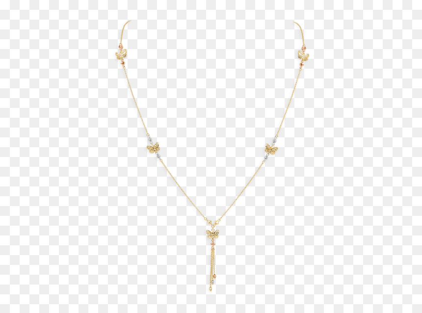 Butterfly Dreams Pendant Necklace, Yellow Gold - Necklace, HD Png Download - gold butterfly png