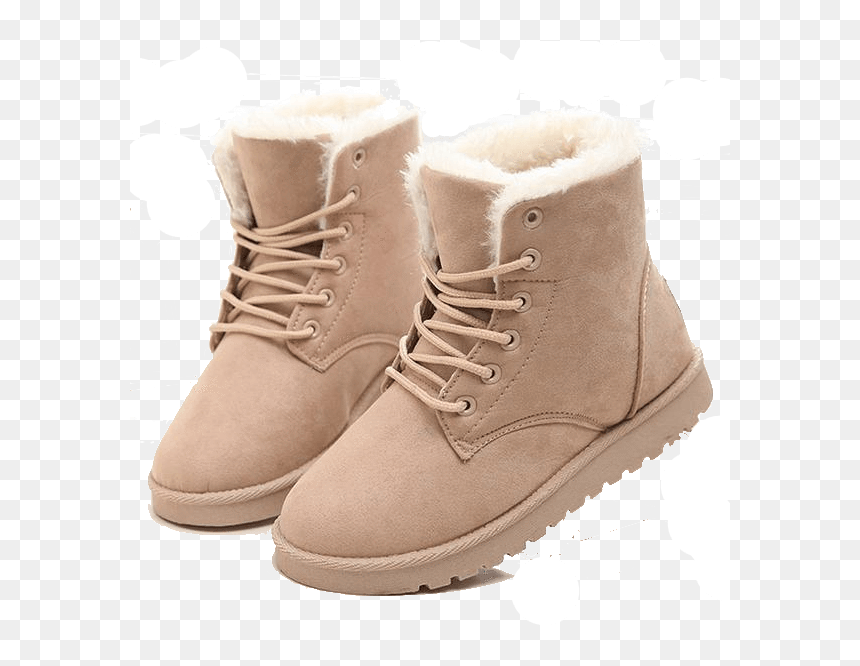Women Boots Snow Warm Winter Boots Botas Lace Up Mujer - Winter Boots Woman, HD Png Download - botas png
