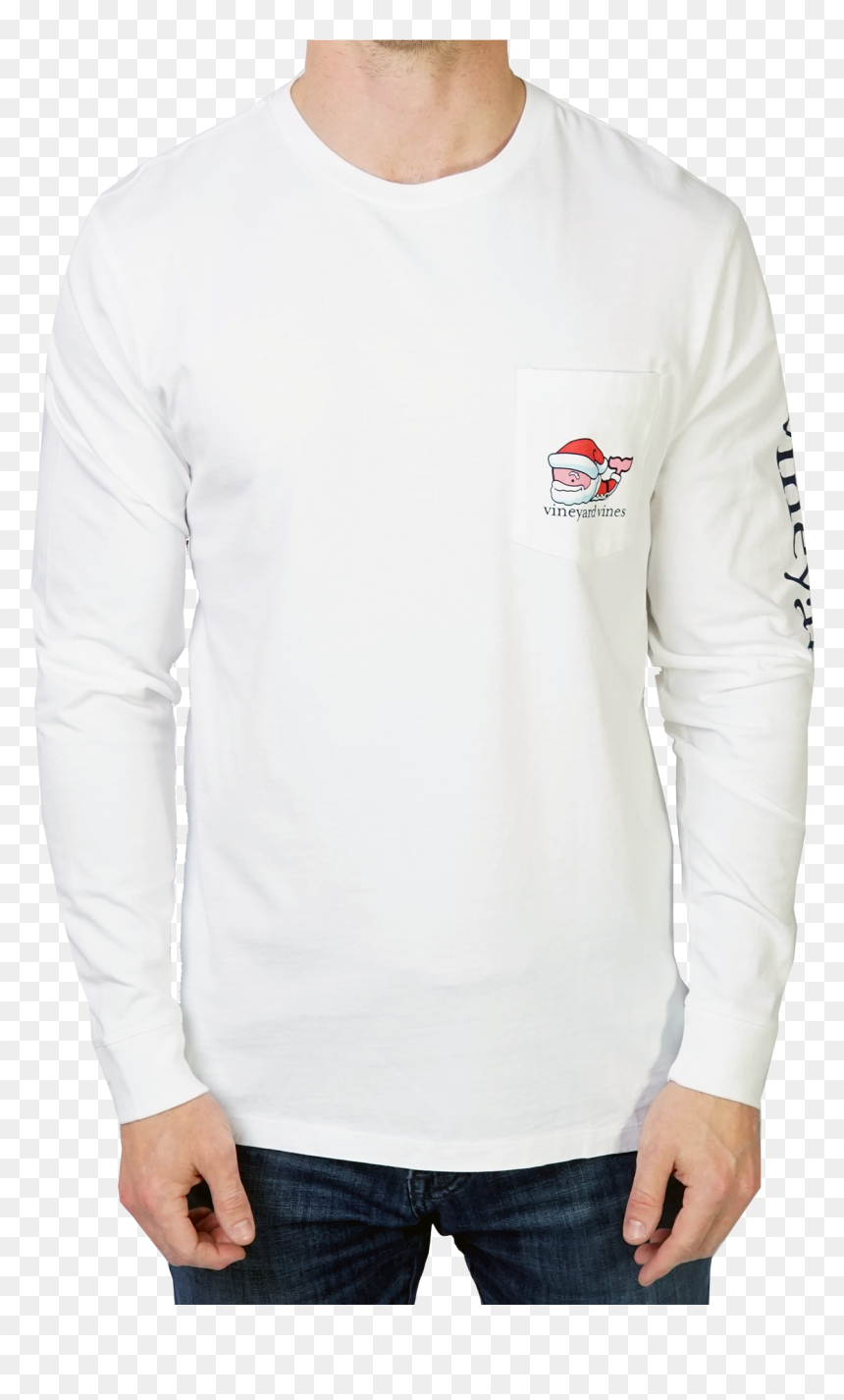 Long-sleeved T-shirt, HD Png Download - vineyard vines png