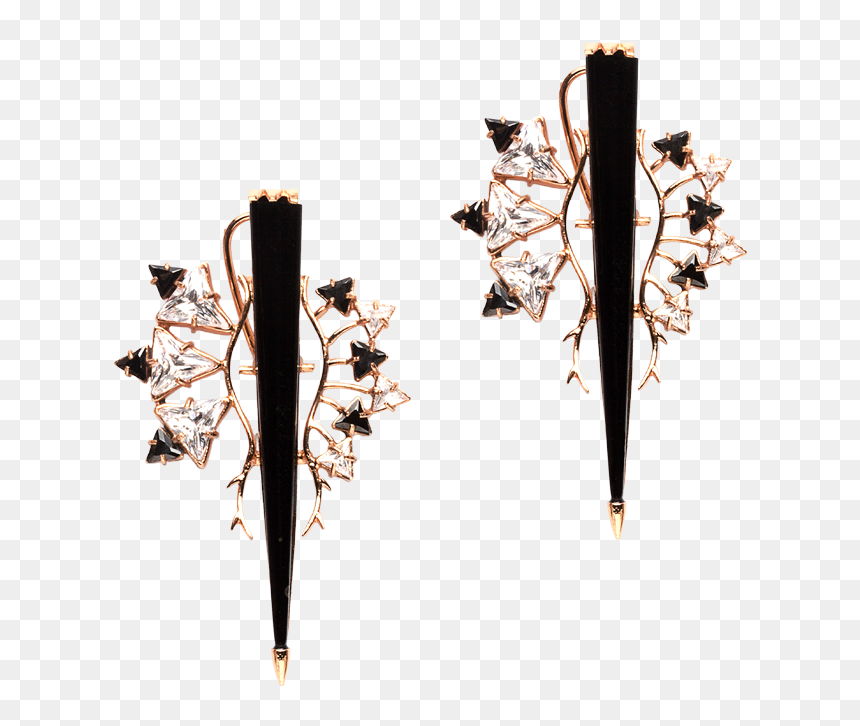 Earrings, HD Png Download - metal horns png
