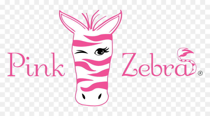 Order From My Pink Zebra Website Here - Cartoon, HD Png Download - pink zebra logo png