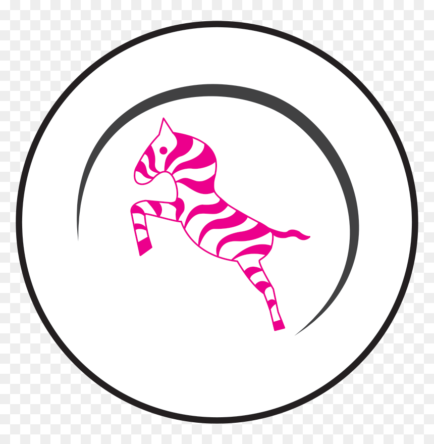 Illustration, HD Png Download - pink zebra logo png