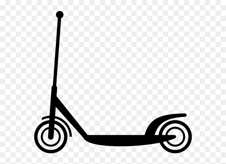Black,line,black And White - Scooter Clip Art, HD Png Download - motorcycle clipart png