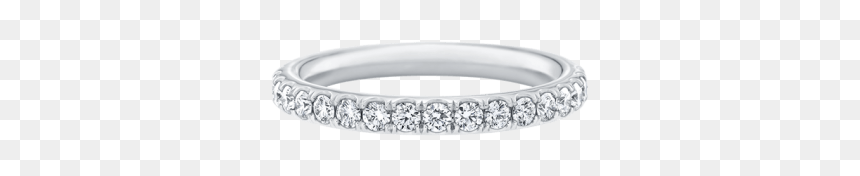 Micropavé Diamond Large Wedding Band - Engagement Ring, HD Png Download - wedding band png